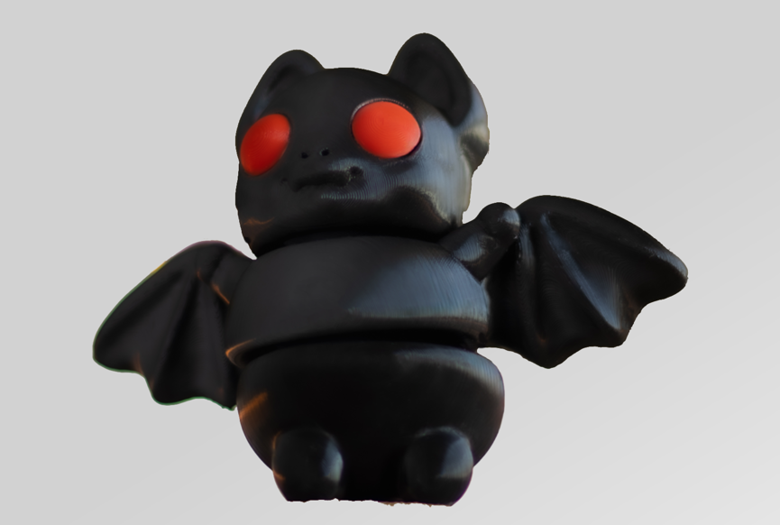 Bat - Articulating Tiny 3D Printed Fidget Toy, Sensory Bulk Gifts for Kids and Adults