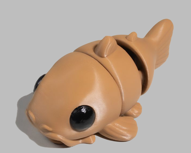 Catfish - Articulating Tiny 3D Printed Fidget Toy, Sensory Bulk Gifts for Kids and Adults