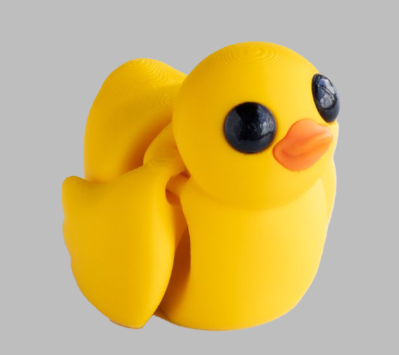 Duck - Articulating Tiny 3D Printed Fidget Toy, Sensory Bulk Gifts for Kids and Adults
