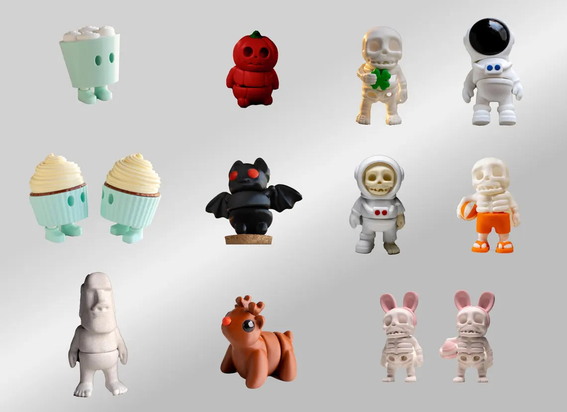 Larger Articulating Mini Animals & Toys - Build Your Bundle