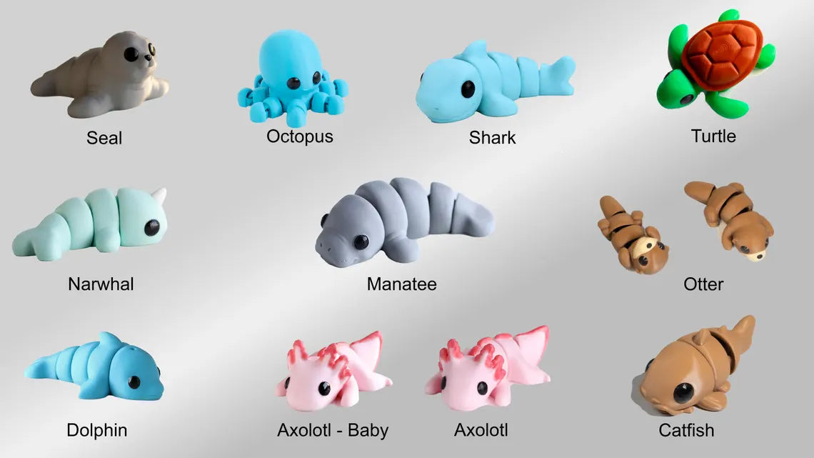 Larger Articulating Mini Animals & Toys - Build Your Bundle