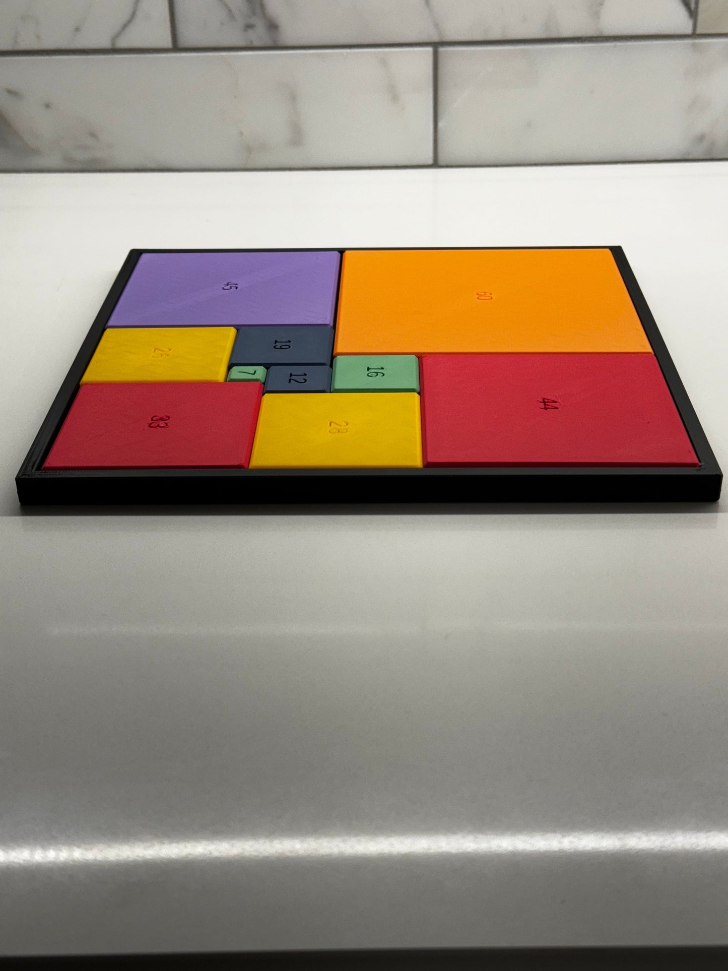 Perfect Rectangle Puzzle for Adults & Kids - Challenging Math Puzzle Brain Teaser - Educational Game for Teachers, Students Puzzle Lovers