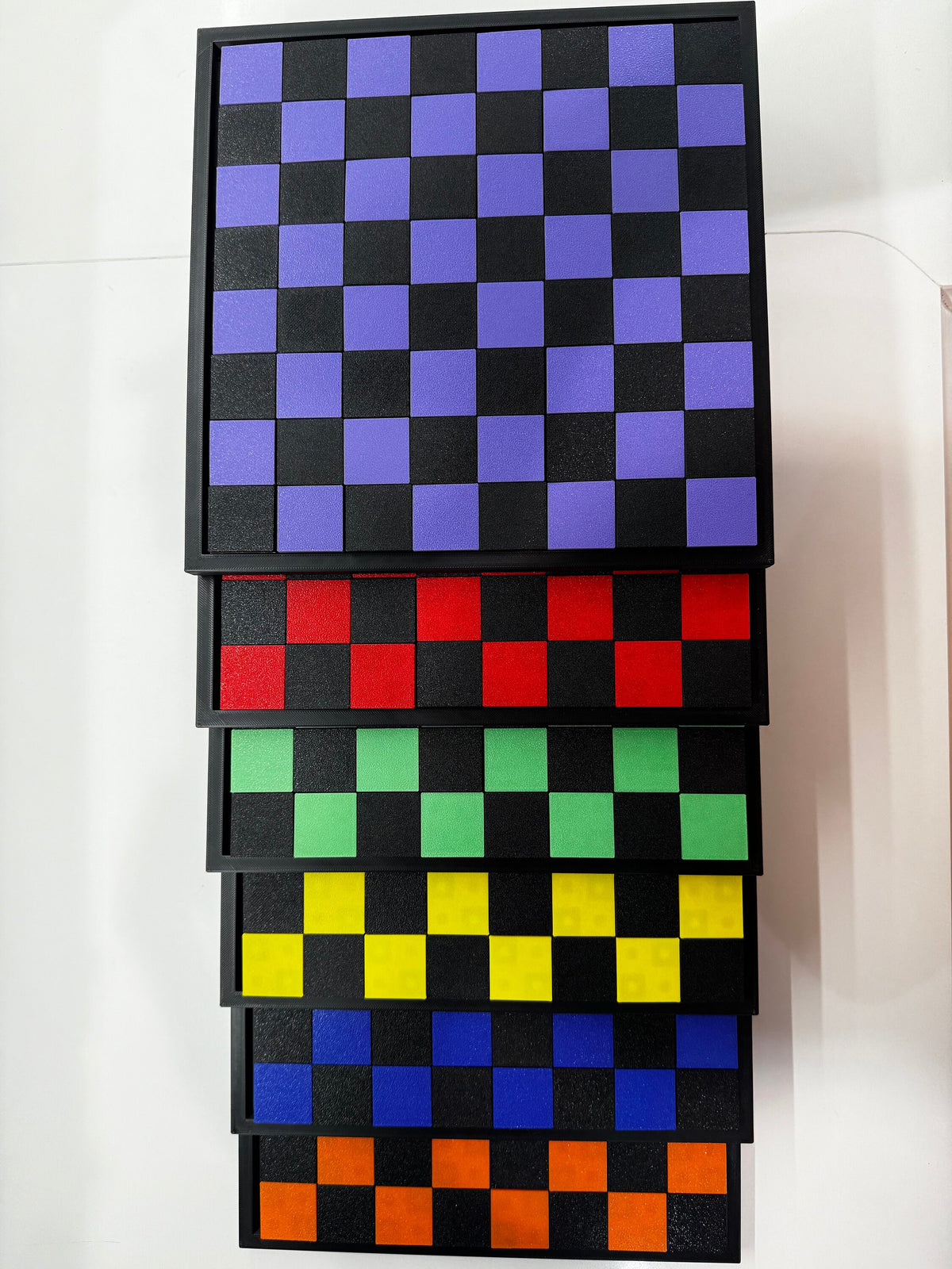 New XceL Checkerboard Puzzle No. 2 - Modern 3D Printed Recreation of 1920s Classic, Unique Gift for Puzzle Lovers & Collectors