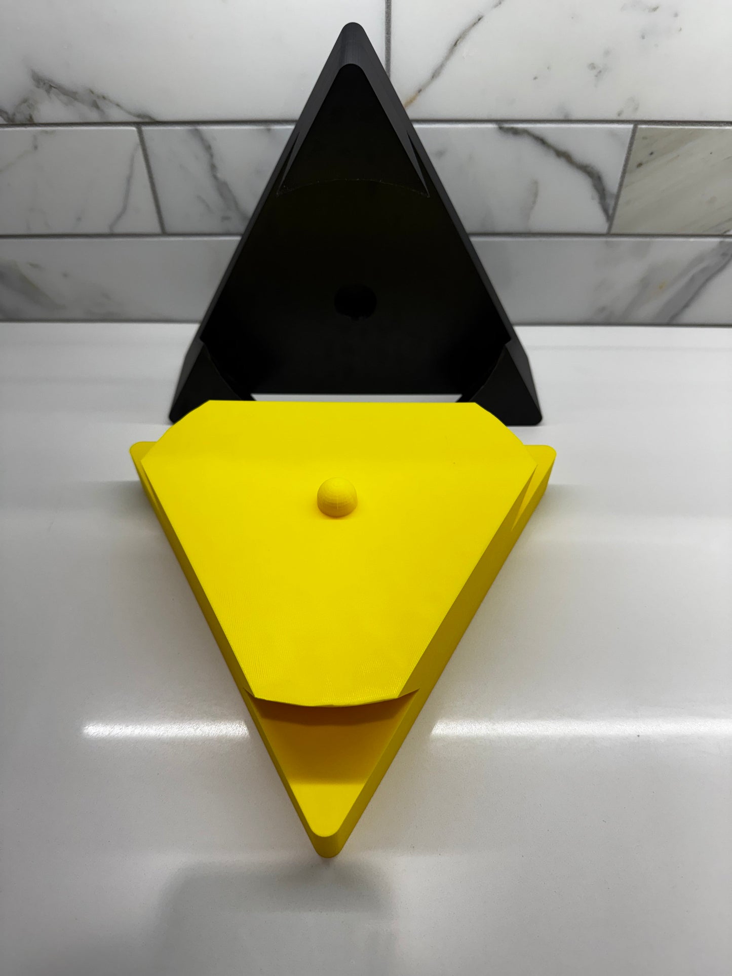Impossible Dovetail Triangle Puzzle - 3D Printed Unique Brain Teaser, Gift for Puzzle Enthusiasts & Geometric Art Lovers