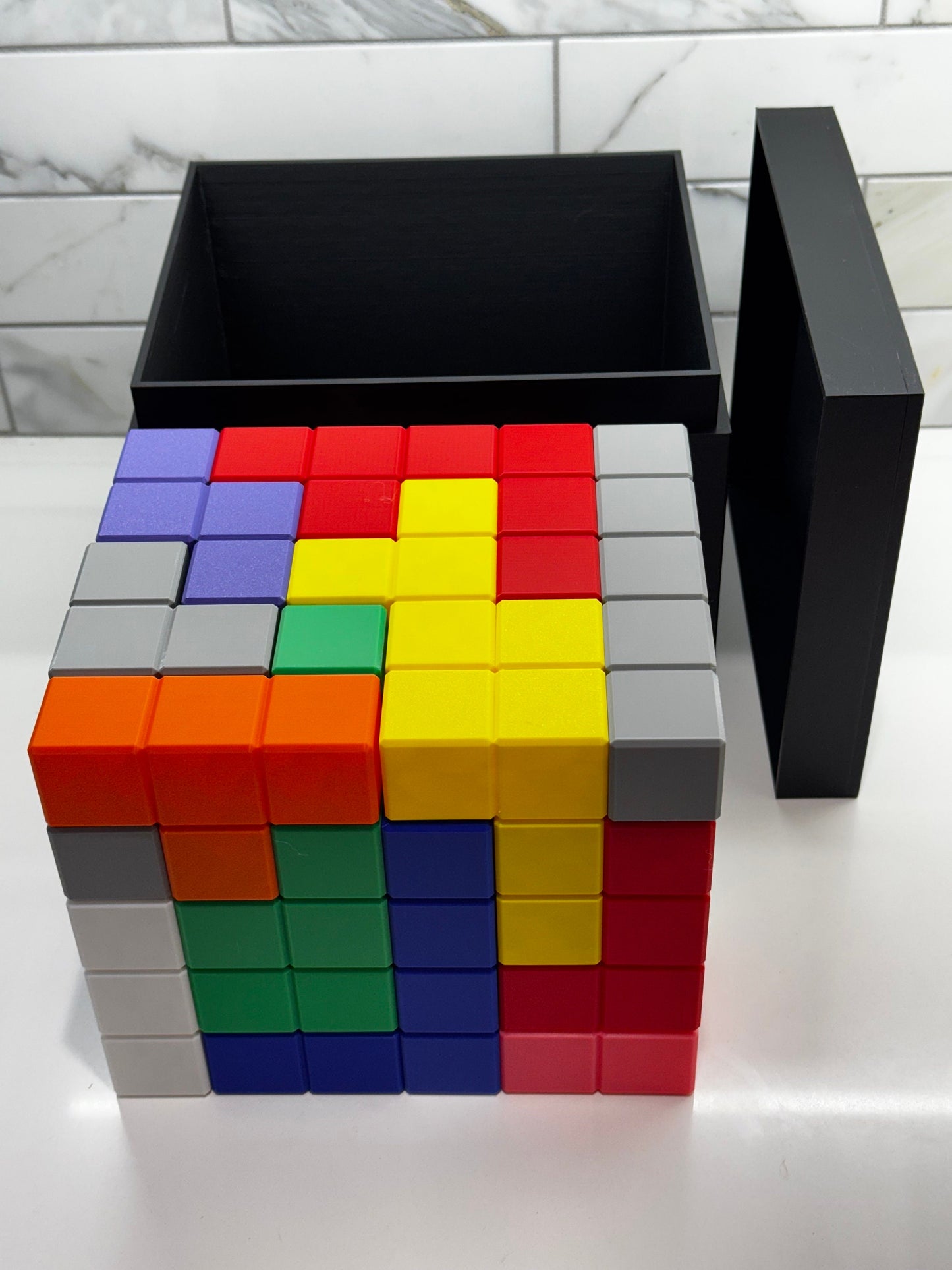 Challenging EXTENDED Pentacube Puzzle Game - 42 Pieces!! 3D Brain Teaser, Fun & Educational Gift for Puzzle Lovers