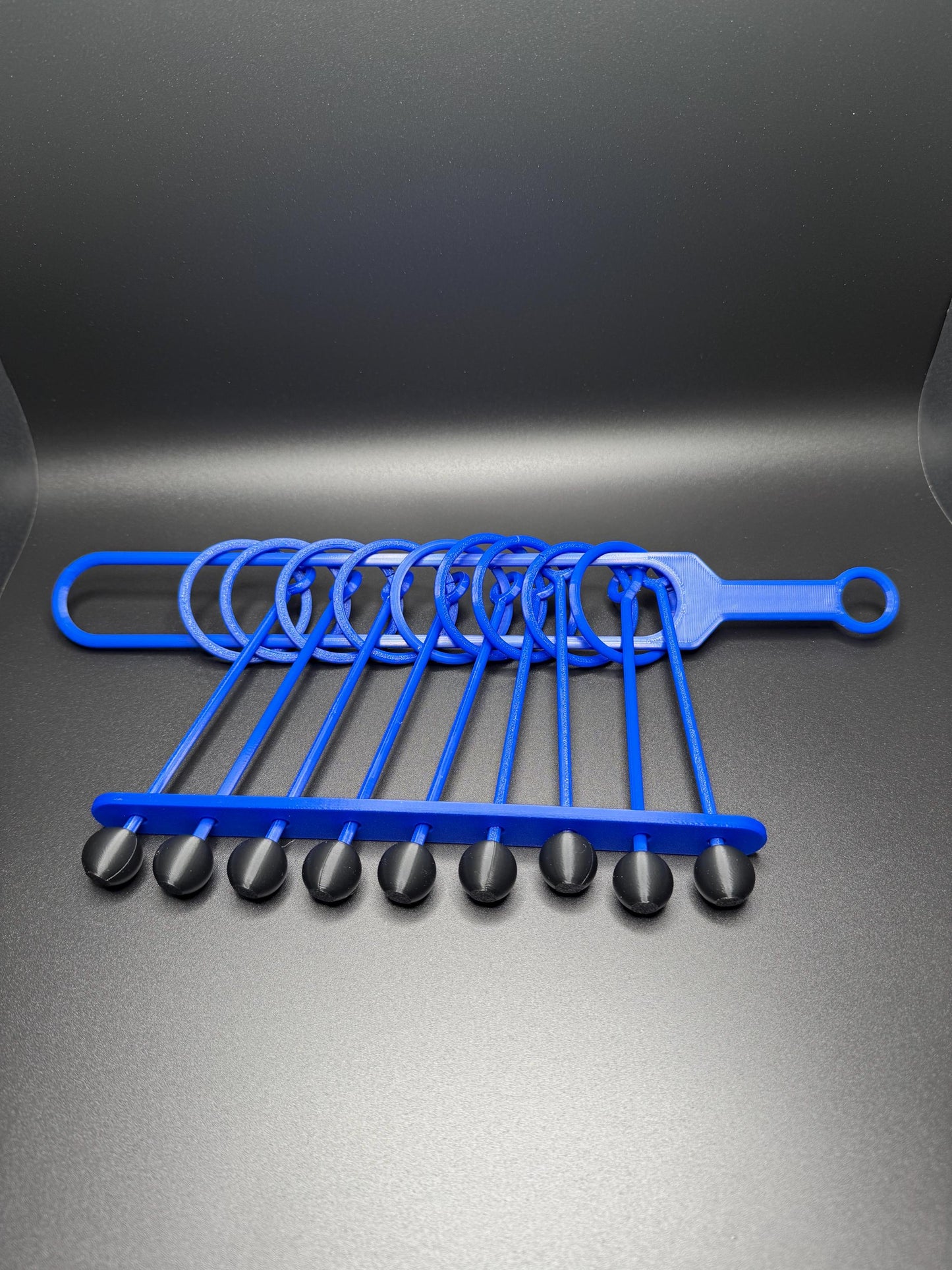 Chinese Rings Puzzle - Baguenaudier 3D Printed High Quality Brain Teaser - Perfect Gift for Students & Teachers