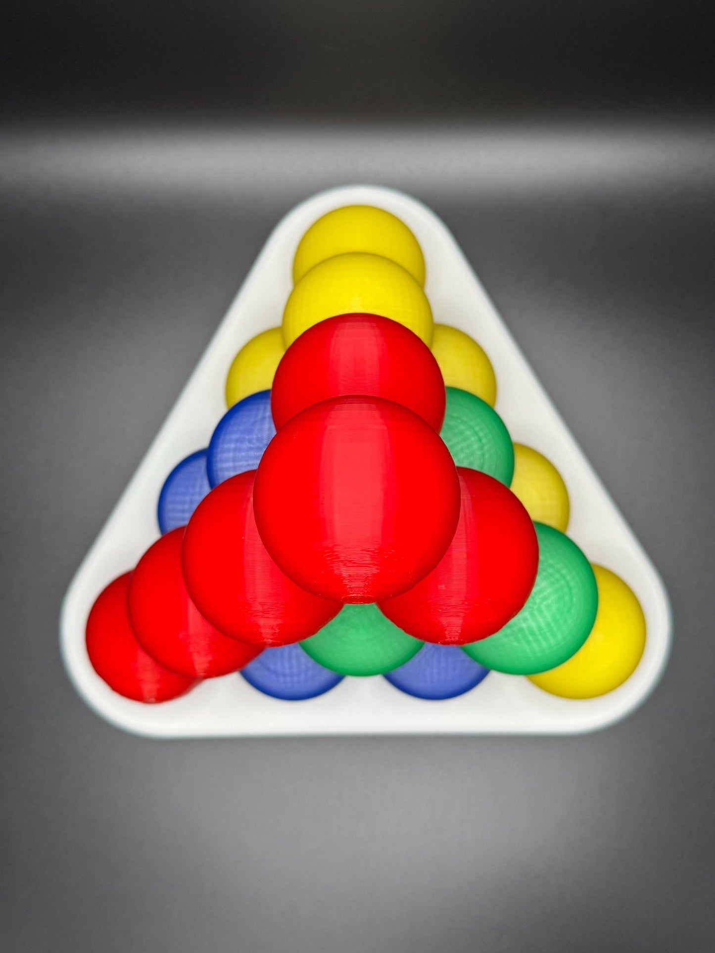 Tetraeder Puzzle - Fun 3D Mind Game, Stack Spheres to Create Pyramid, High Quality Large Size Brain Teaser