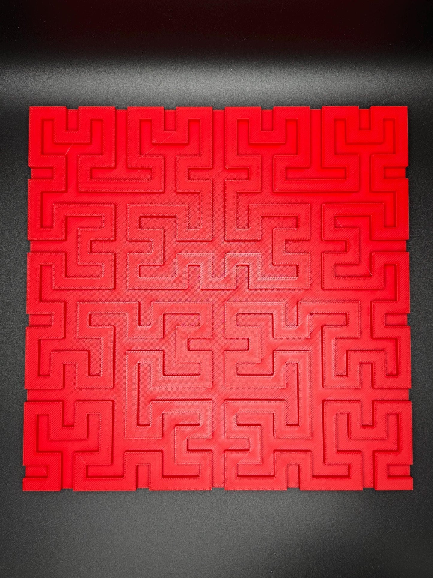 Hilbert Curve Puzzle - Fractal Art for Home Décor, Unique Mathematical Gift, Educational Toy & Brain Teaser for Adults and Kids - 3D Printed