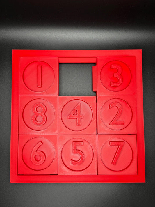 Sliding Puzzle - 3D High Quality Print for Endless Fun - Perfect Gift for Teachers, Students & Puzzle Lovers