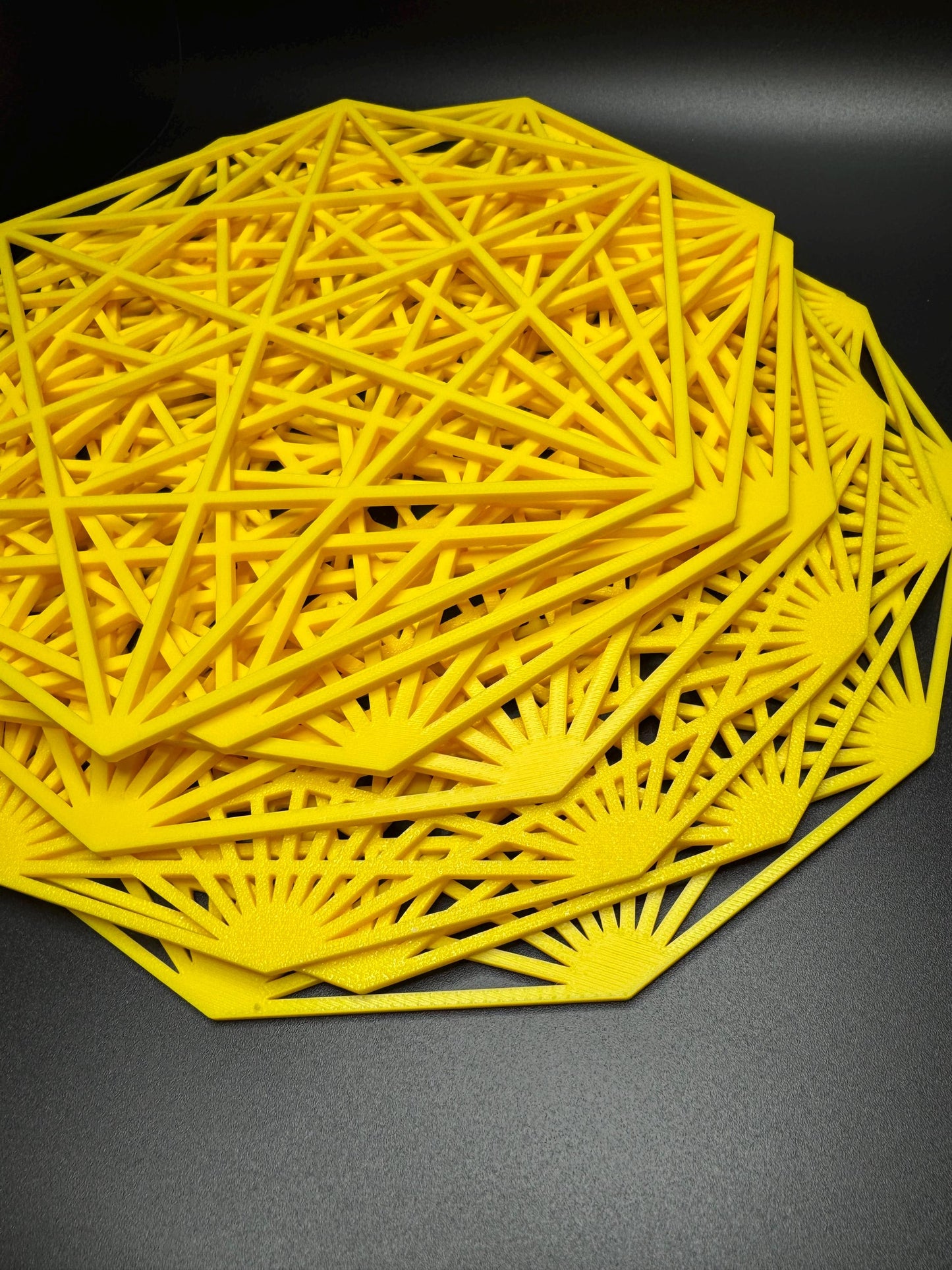 Summation n-1 Math Decorations - Geometric Line Art Circles for STEM and Math Lovers | Unique 3D Printed Decor