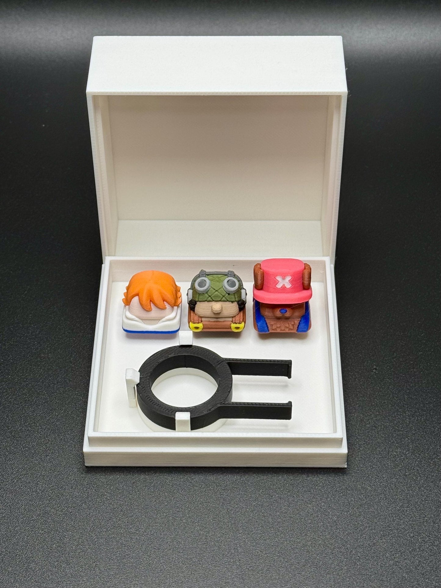 Handmade Inspired By Anime Keycaps - Usopp, Nami, Chopper for Cherry MX - Custom Artisan - Perfect Anime Fan Gift