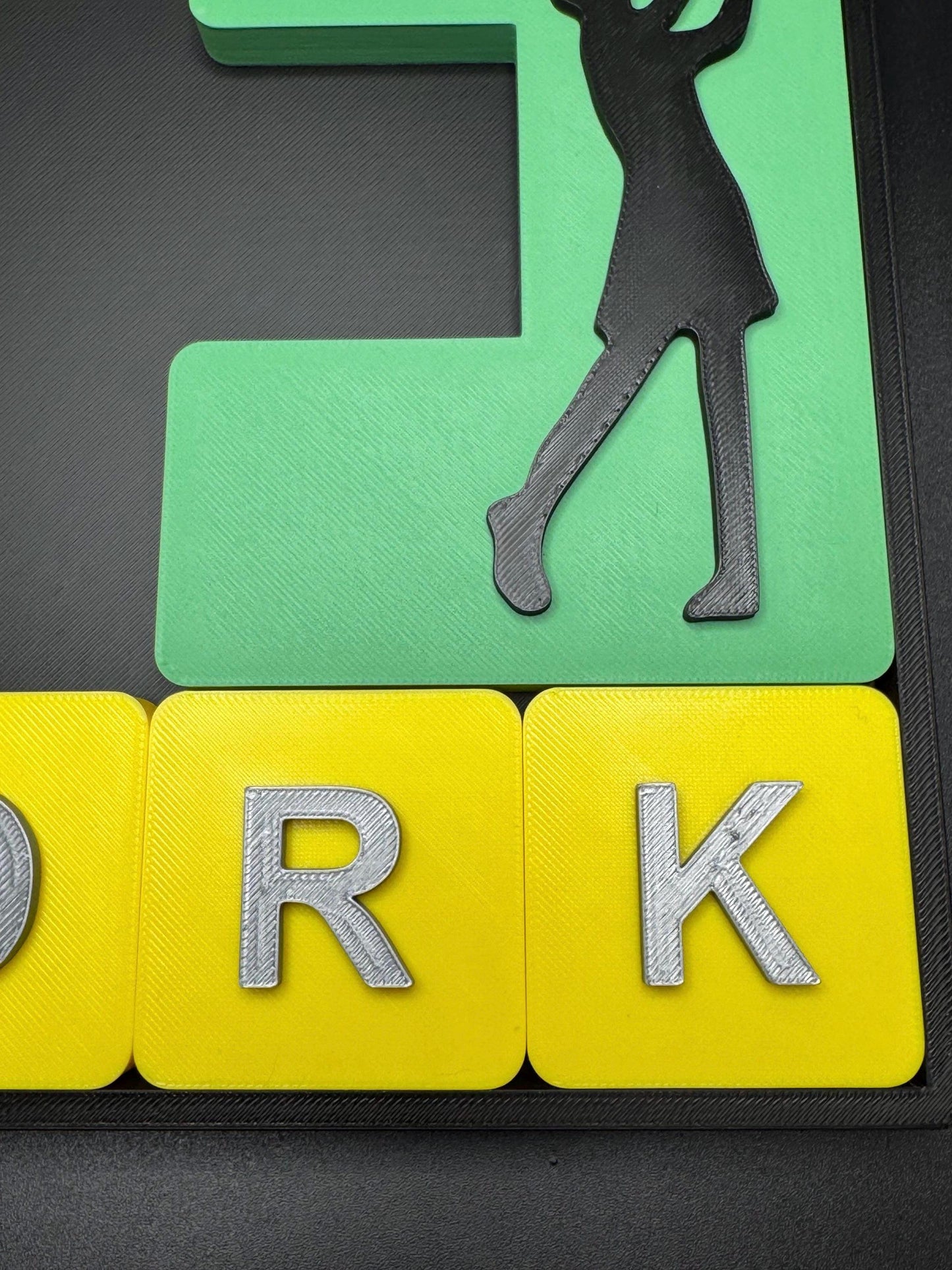 Work and Golf Sliding Puzzle - Swap Work & Golf in the Least Moves, Fun Brain Game, Challenging Slider Puzzle for Adults and Kids