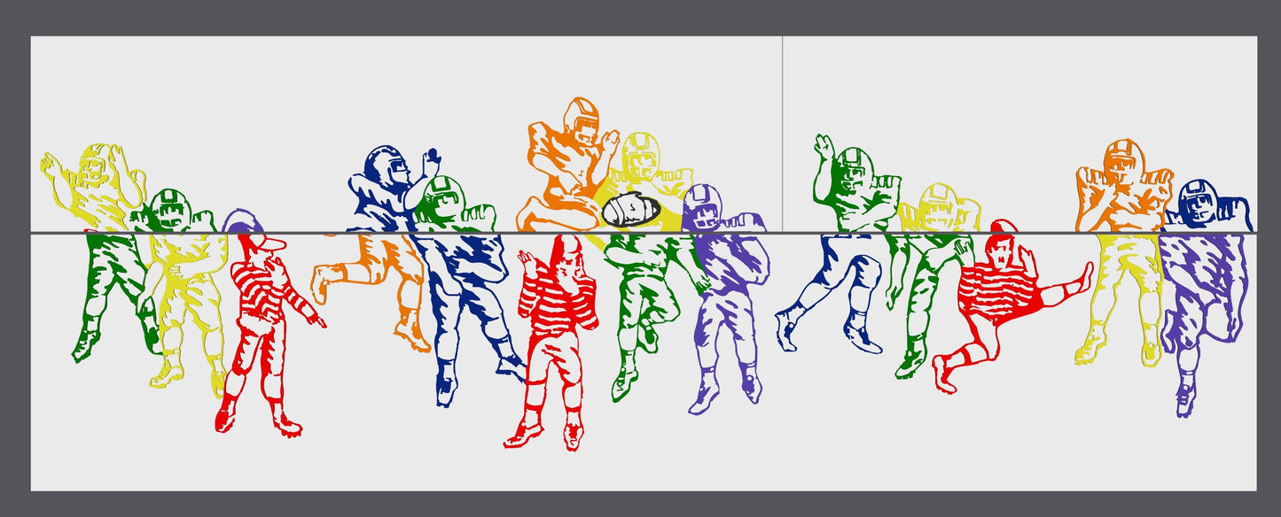Disappearing Football Player Optical Illusion Puzzle | Fun Brain Teaser & Gift for Sports Lovers | Unique Home Décor