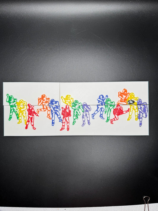 Disappearing Football Player Optical Illusion Puzzle | Fun Brain Teaser & Gift for Sports Lovers | Unique Home Décor