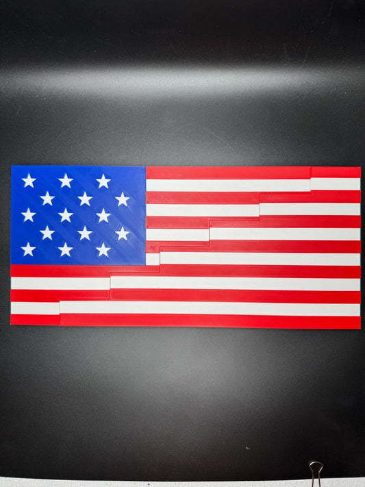1795 American Flag Dissection Puzzle - Mind Bending Puzzle with 13 or 15 Stripes for All Ages, Educational & Fun