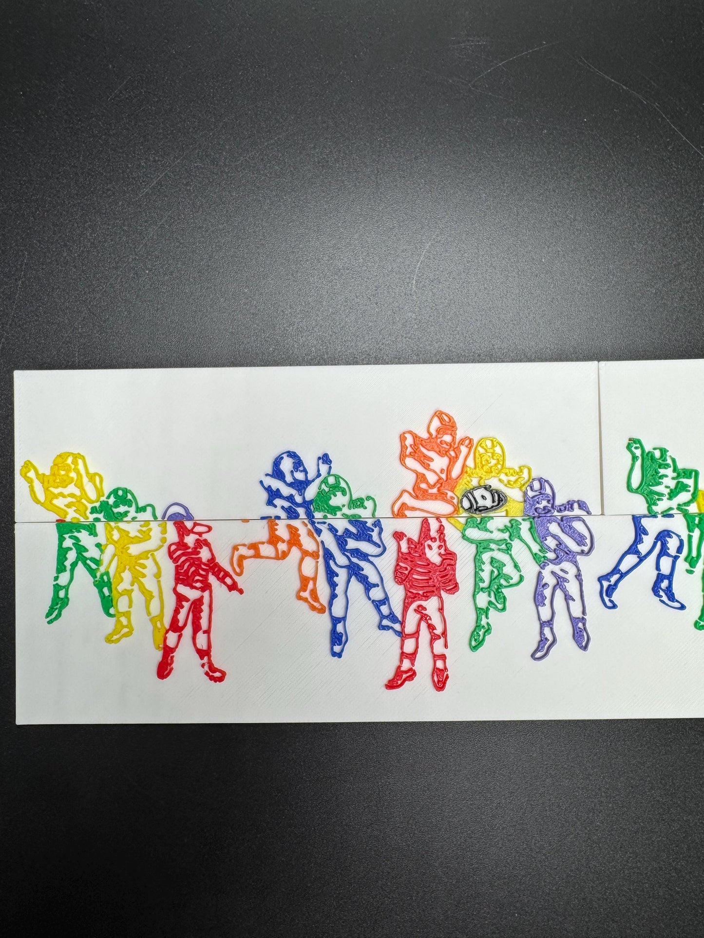 Disappearing Football Player Optical Illusion Puzzle | Fun Brain Teaser & Gift for Sports Lovers | Unique Home Décor