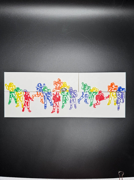 Disappearing Football Player Optical Illusion Puzzle | Fun Brain Teaser & Gift for Sports Lovers | Unique Home Décor