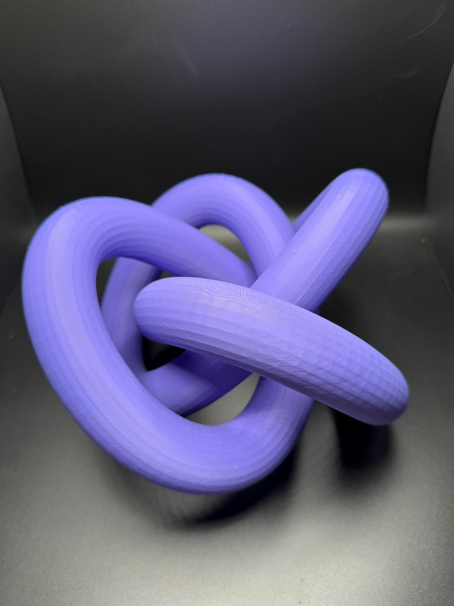 3D Printed Torus Knot - High Quality Gift for Teachers, Him or Her - Unique Decorative Art Piece