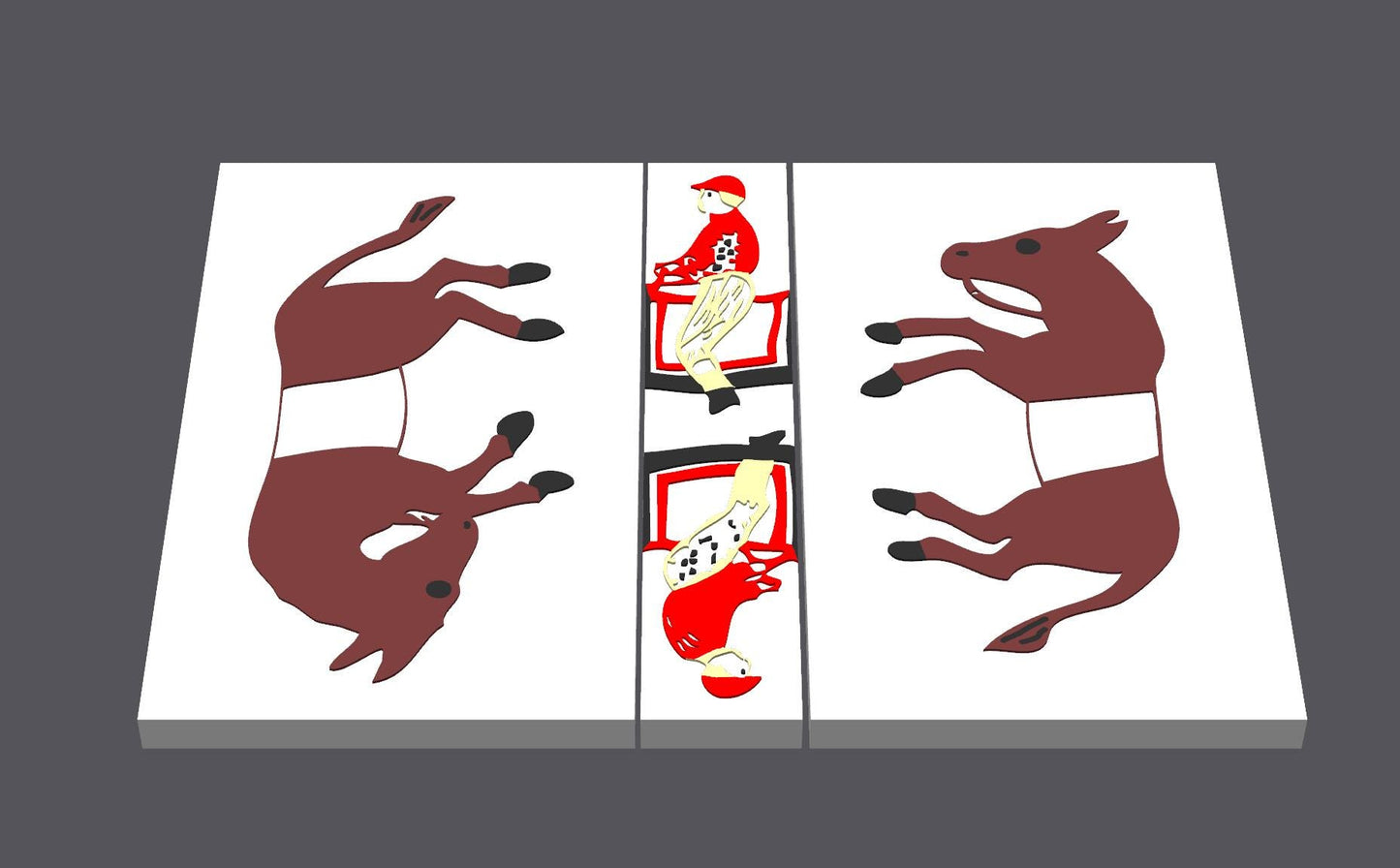 Sam Loyd's Famous Trick Donkeys - Modern 3D Recreation of 1800s Classic, Fun Brain Teaser for All Ages & Puzzle Lovers