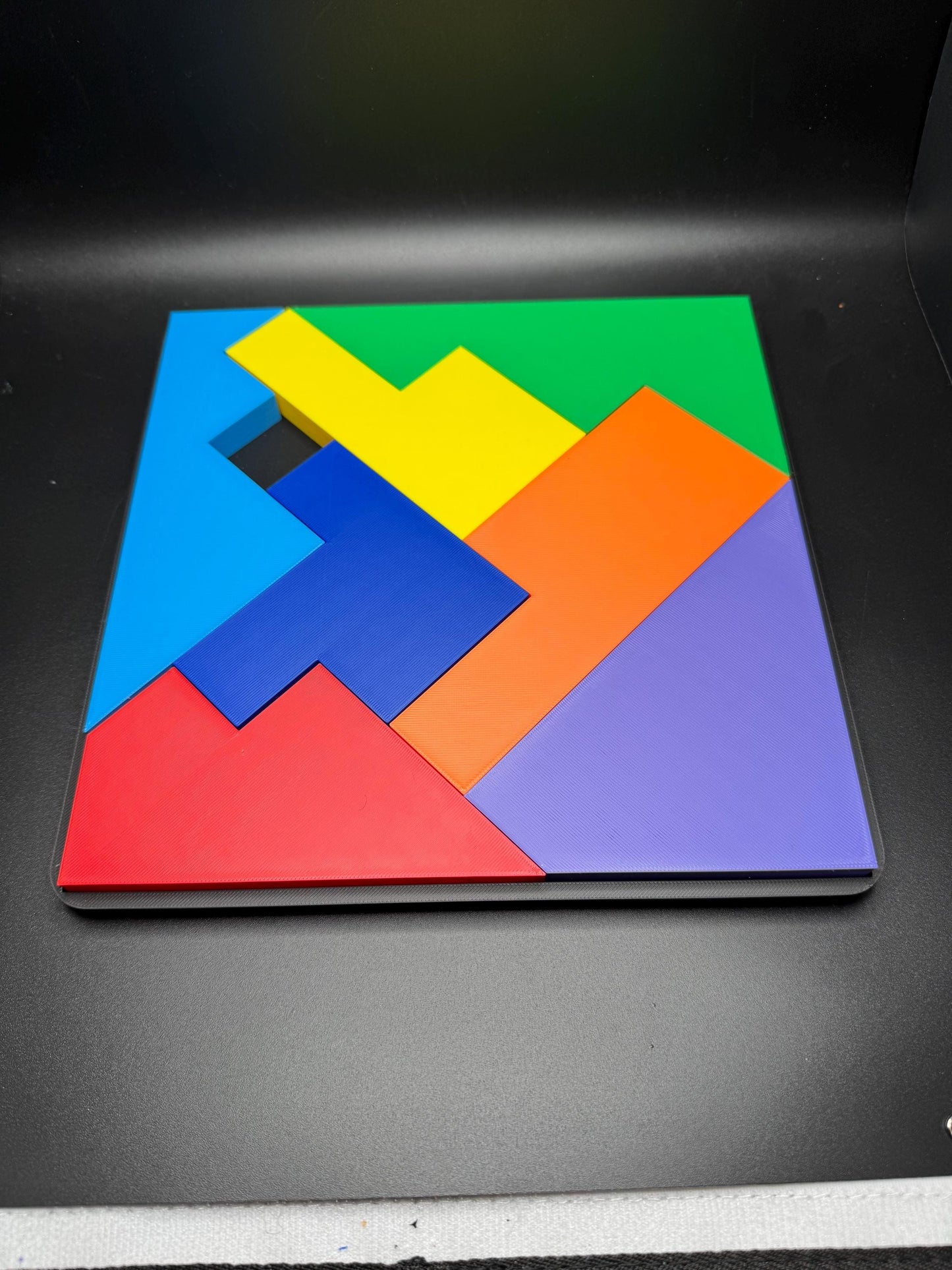Disappearing Square Puzzle Version 3 - Vintage Modern Design, Fun Brain Teaser, Fits Perfectly, Challenging Family Game