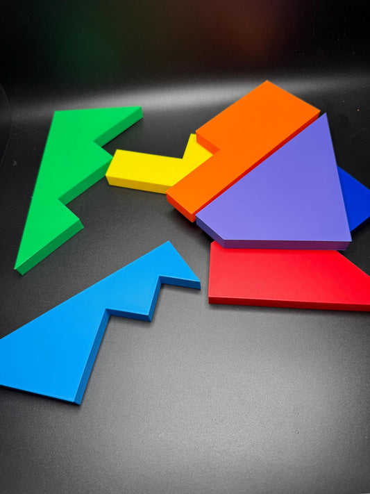 Disappearing Square Puzzle Version 3 - Vintage Modern Design, Fun Brain Teaser, Fits Perfectly, Challenging Family Game