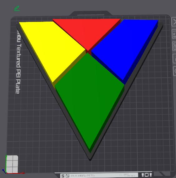 Cube & Triangle Puzzle - Fit 4 Blocks in Trays, Fun Brain Teaser Toy for Kids And Adults, Mind-Bending Challenge Game