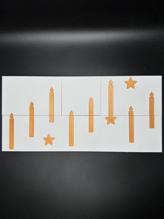 Shigeo Takagi Candles Optical Illusion Puzzle - Mind Teaser, How Many Can You Count 7, 8, or 9? Fun Home Decor & Gift Idea