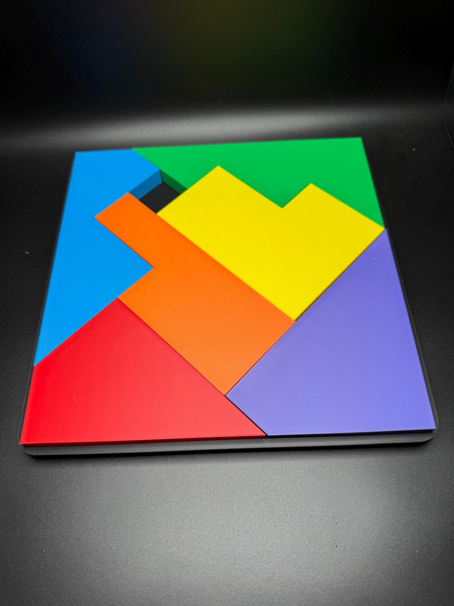 Disappearing Square Puzzle Version 2 - Vintage Modern Design, Fun Brain Teaser, Fits Perfectly, Challenging Family Game