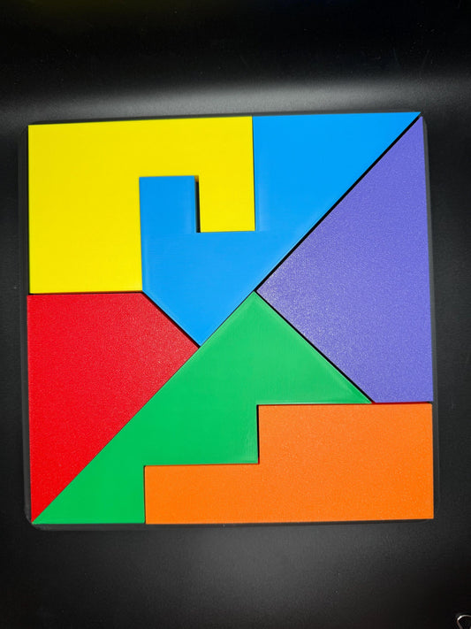 Disappearing Square Puzzle Version 1 - Vintage Modern Design, Fun Brain Teaser, Fits Perfectly, Challenging Family Game