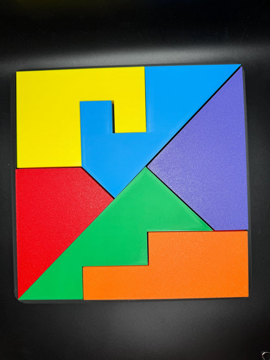Disappearing Square Puzzle Version 1 - Vintage Modern Design, Fun Brain Teaser, Fits Perfectly, Challenging Family Game