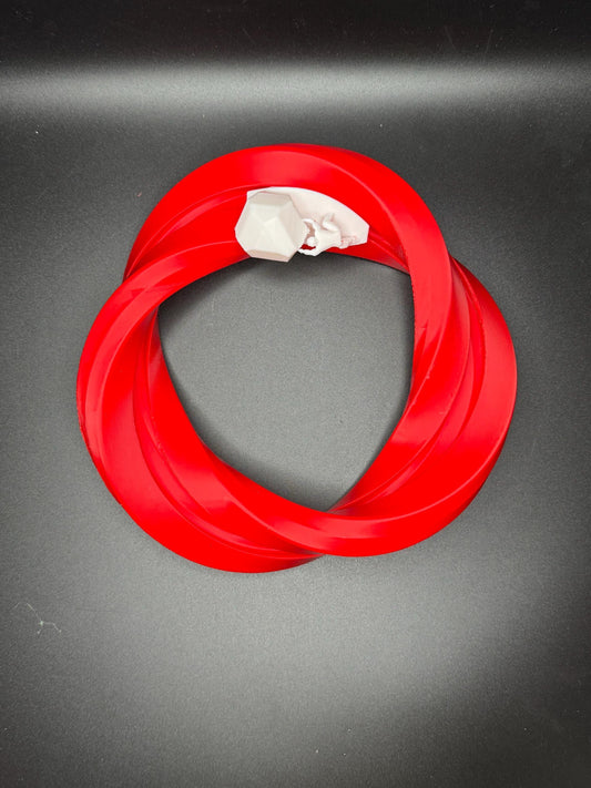 Sisyphos On Mobius Decor Ring - 3D Printed Stylish Accent for Bookshelves, Tables & Cabinets, Modern Home Decor