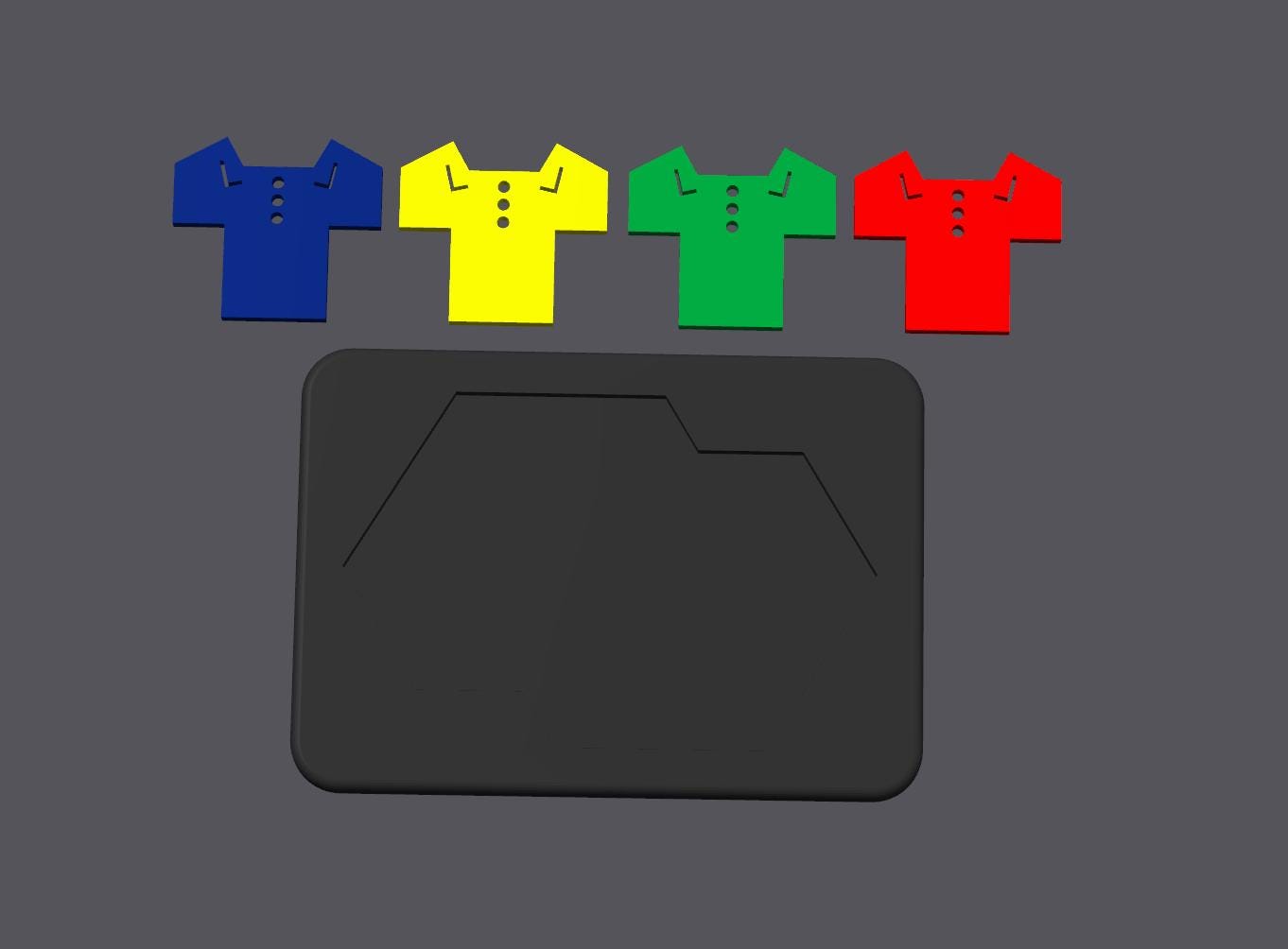 Four Pieces Clothing Puzzle Game: Fit All 4 T-Shirts in Frame Challenge, Fun & Unique Brain Teaser Gift
