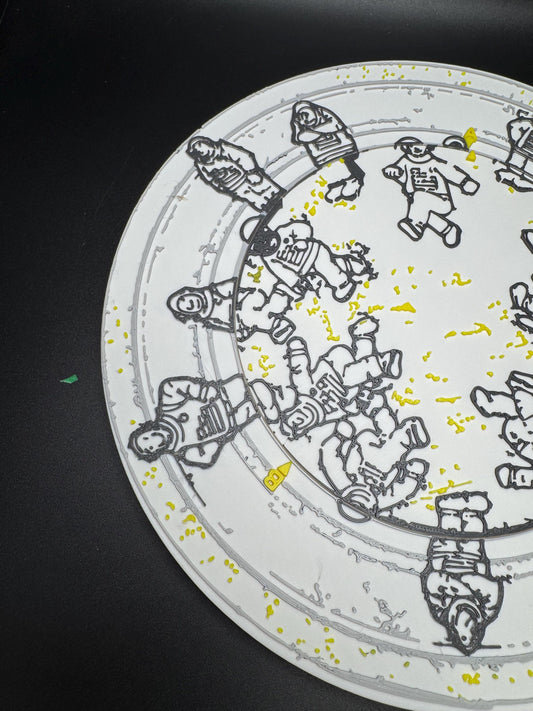 The Missing Astronaut Puzzle - Classic Optical Illusion, Unique Home Décor & Gift Idea, 14 or 15 Astronauts?