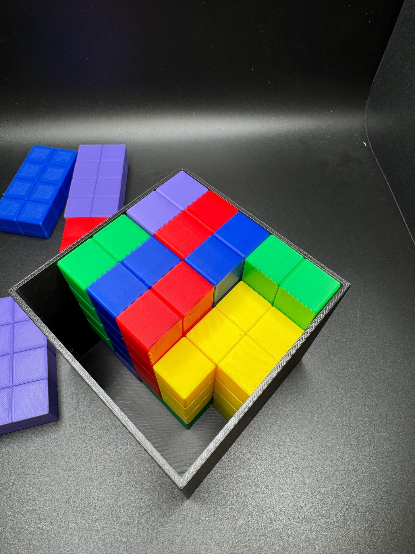 Conway Bin Packing Puzzle - Unique Brain Teaser, 18 Brick Challenge, Fun & Educational 3D Printed Brick Game, Perfect Gift Idea
