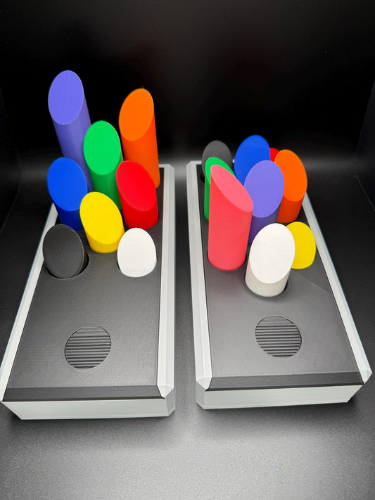 Lox in Box Puzzle - 8 & 9 Piece Variations | 240x115mm Challenging Brain Teaser | Fun 3D Printed Puzzle