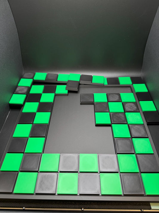 Checkerboard Dissection Puzzle by Sam Loyd - 3D Printed Classic 1914 Brain Teaser Gift for Puzzle Lovers