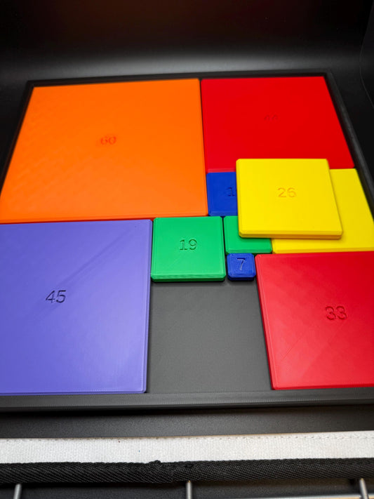 Perfect Rectangle Puzzle for Adults & Kids - Challenging Math Puzzle Brain Teaser - Educational Game for Teachers, Students Puzzle Lovers