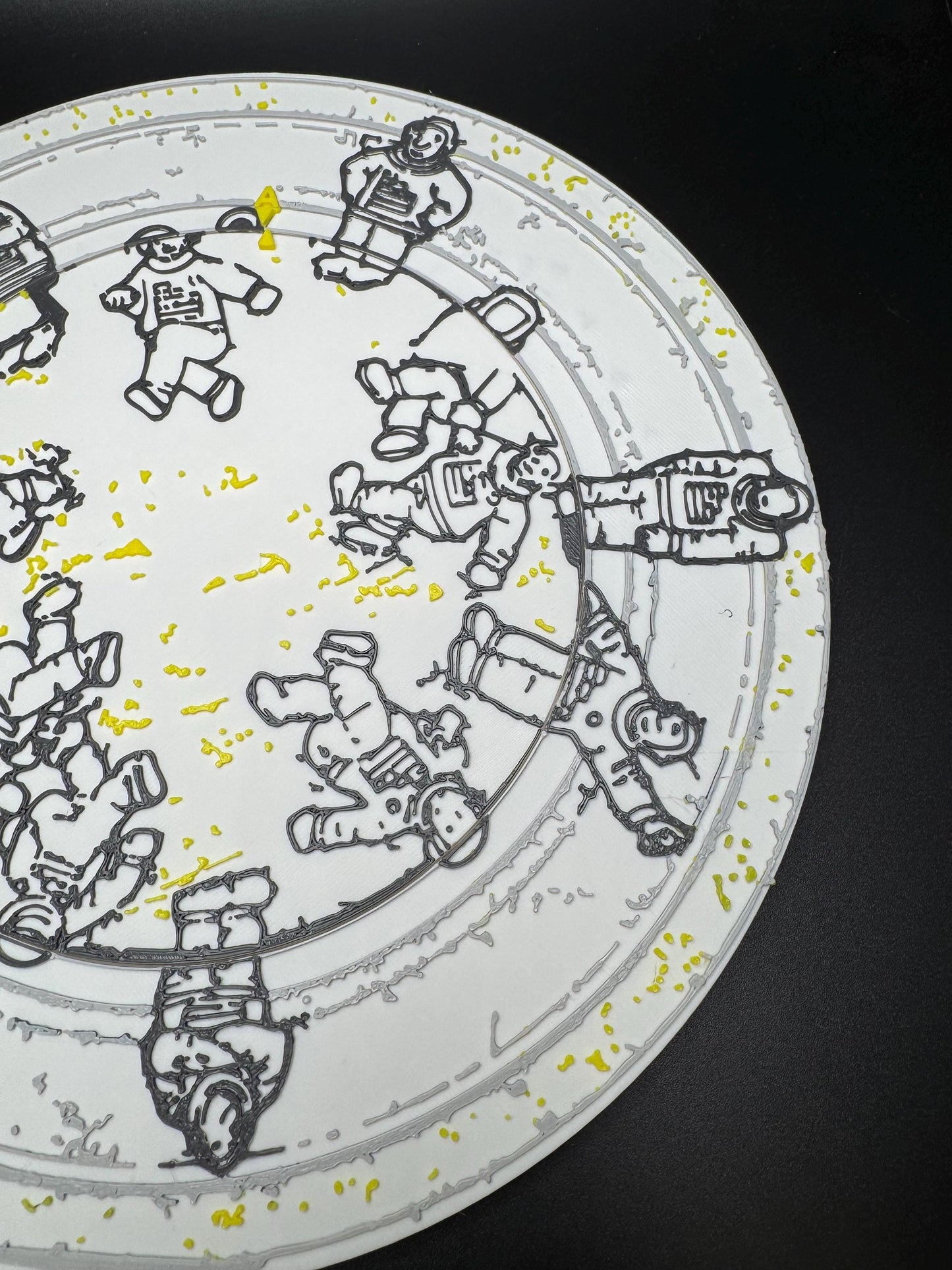 The Missing Astronaut Puzzle - Classic Optical Illusion, Unique Home Décor & Gift Idea, 14 or 15 Astronauts?