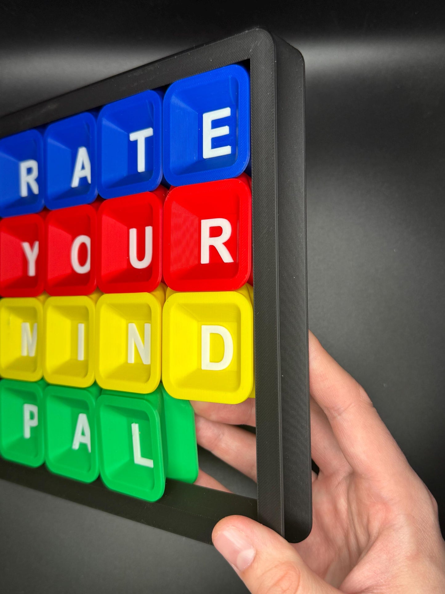 Rate Your Mind Pal Sliding Puzzle - 3D High Quality Print for Endless Fun - Perfect Gift for Teachers, Students & Puzzle Lovers