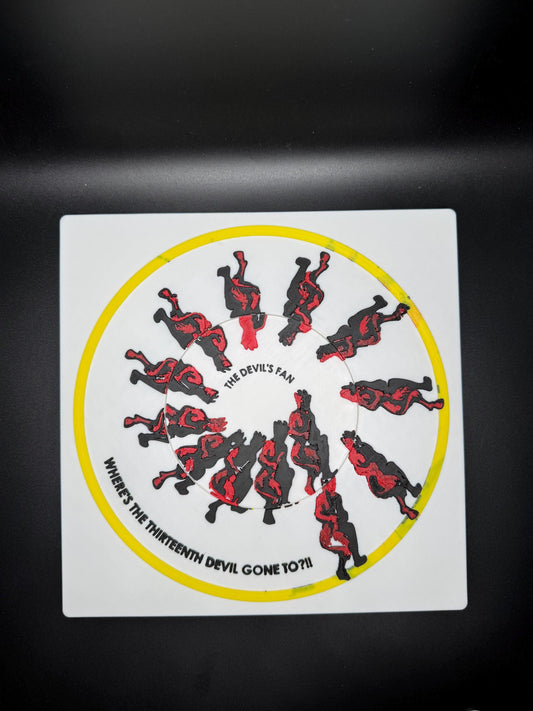 The Devil's Fan Puzzle - Classic 1900s Optical Illusion, Unique Home Décor & Gift Idea