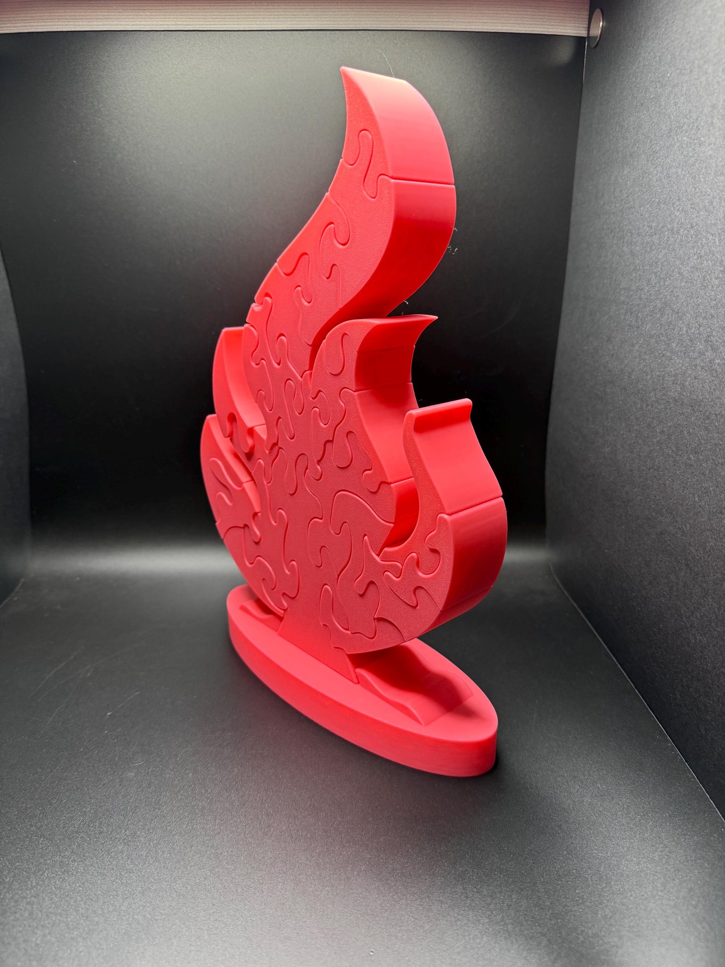 16" Fire Puzzle Survivor Replica - Double-Sided 3D Printed Gift for Puzzle Lovers & Survivor Fans