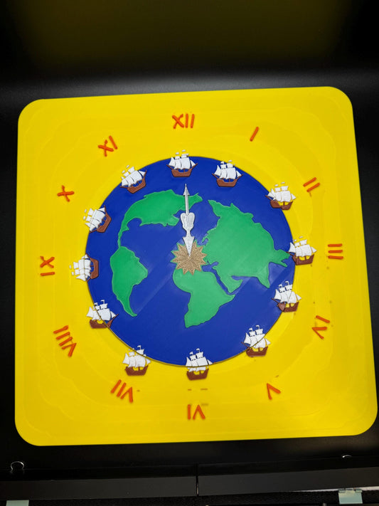 Disappearing Ship Puzzle | 3D Printed Spinning Optical Illusion | Count the Ships | Eco-Friendly Desk Art Gift