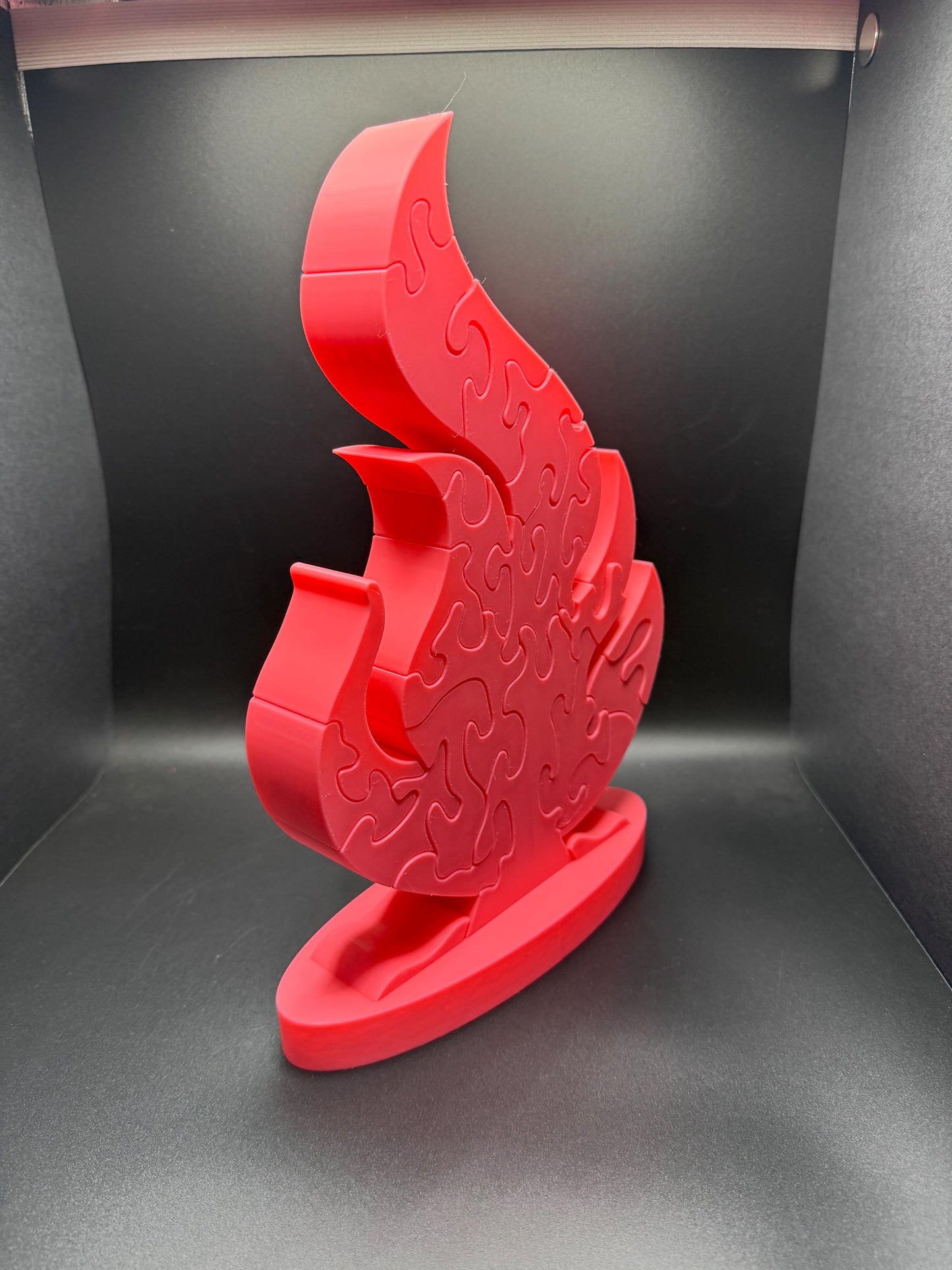 16" Fire Puzzle Survivor Replica - Double-Sided 3D Printed Gift for Puzzle Lovers & Survivor Fans