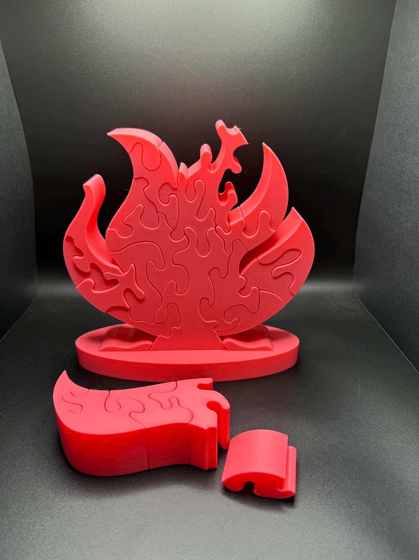 16" Fire Puzzle Survivor Replica - Double-Sided 3D Printed Gift for Puzzle Lovers & Survivor Fans