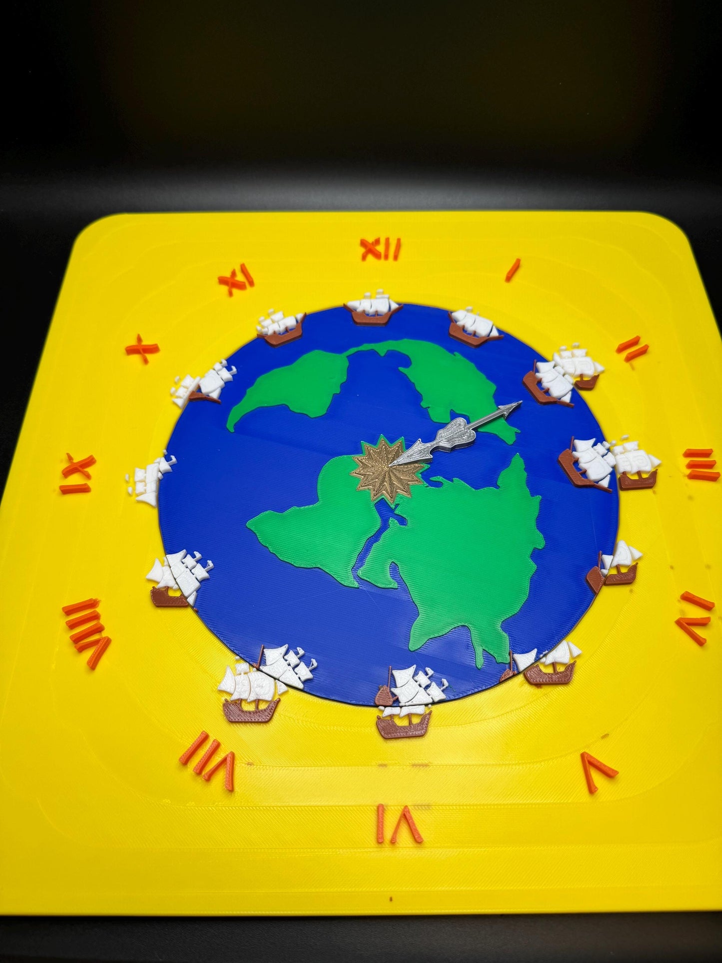 Disappearing Ship Puzzle | 3D Printed Spinning Optical Illusion | Count the Ships | Eco-Friendly Desk Art Gift