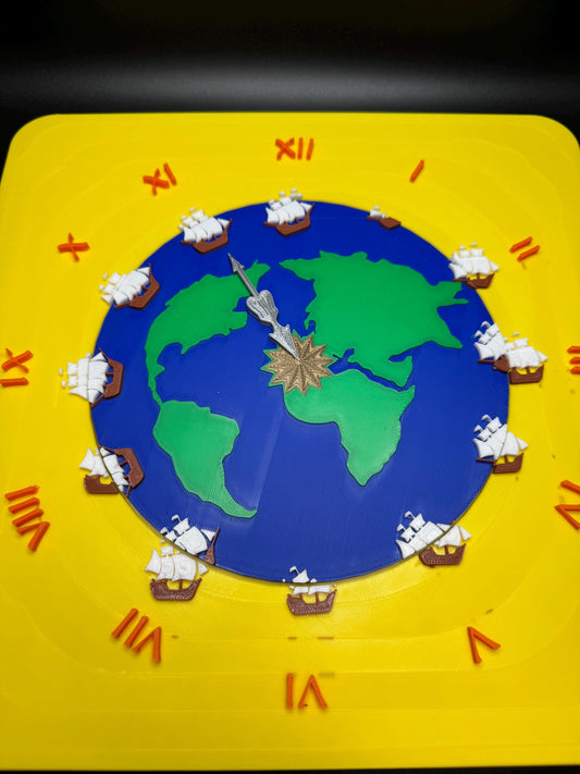 Disappearing Ship Puzzle | 3D Printed Spinning Optical Illusion | Count the Ships | Eco-Friendly Desk Art Gift