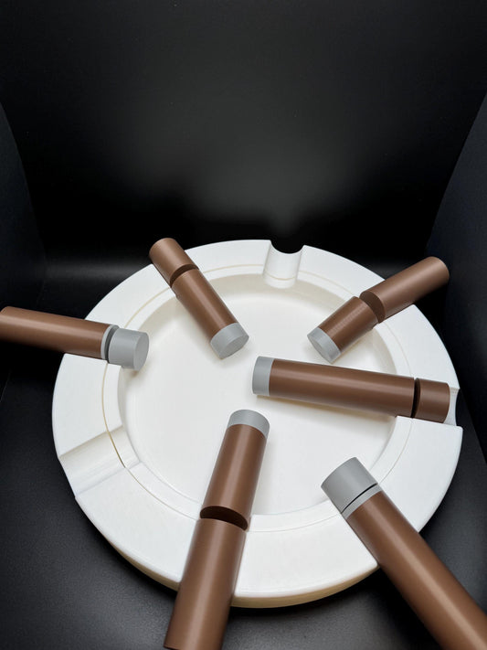 Cuantos Puros? - How Many Cigars? - Optical Illusion - Great Gift For Collectors, Vanishing Cigars, Where Do They Go? 12x12 Inches