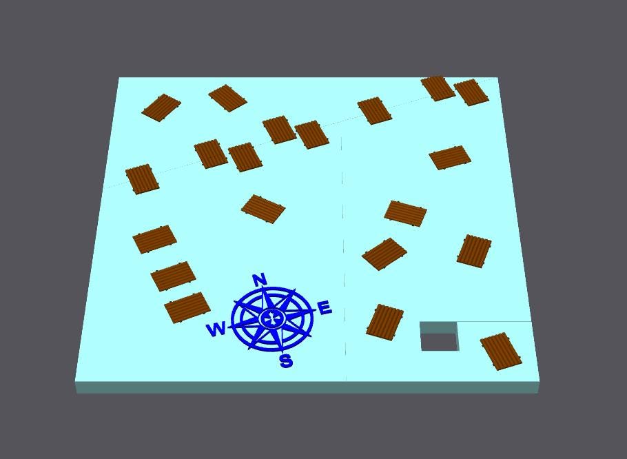 The Bermuda Square Optical Illusion Puzzle - Brain Teaser Game for Adults & Kids, Count Rafts Challenge, Fun Visual Puzzle Gift