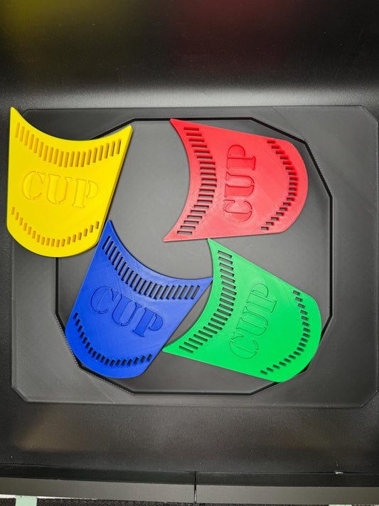 Four Cups Puzzle Game: Fit All 4 Cups in Frame Challenge, Fun & Unique Brain Teaser Gift