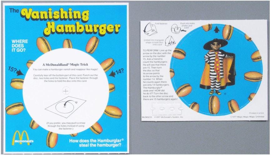 The Vanishing Hamburger Puzzle: Vintage Optical Illusion Puzzle, High Quality 3D Print, Fun & Engaging for All Ages